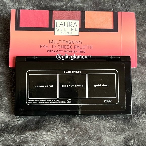 Laura Geller Multitasking Eye, Lip, Cheek Palette Cream to Powder Trio - Picture 4 of 4